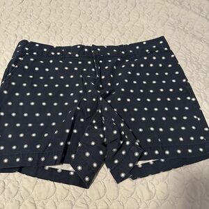 Tommy Hilfiger Navy Shorts with White Circle Print